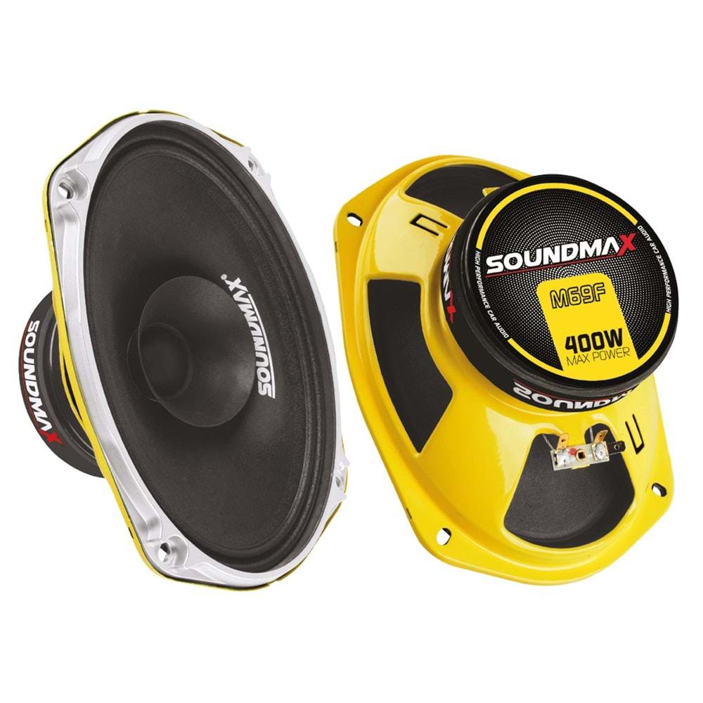 Soundmax SX-M69F Oval Midrange 400 Watt Max Power+100 Watt Rms Power 2 Li Paket Halinde