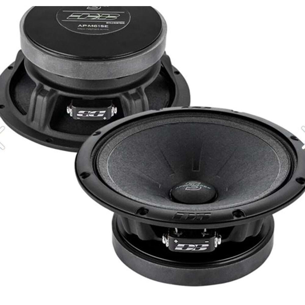 Apocalypse AP-M61SE 130 Watt RMS Power 4 Ohm 16 cm Midrange 2 Li Paket Halinde