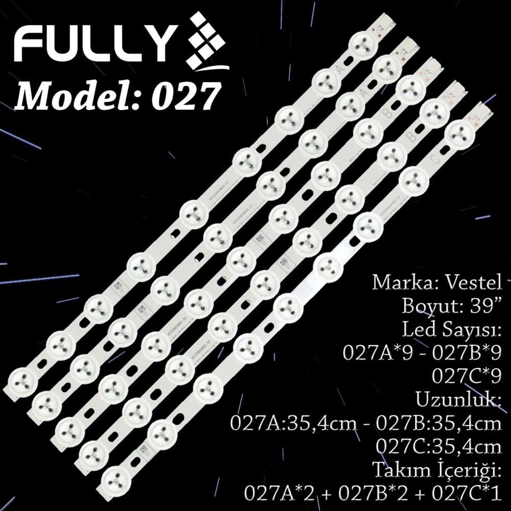 Fully SET-027 (SET-2041) Vestel 39FA5050 39PF3025D 40FA3000 40FA3350 39F4000 39PFT3000 39226B 40f4000 40pf3025 5 Adet TV Led Bar(39PFL3008) (39PF8025) (40PF3025) (39PF3025) (39226B) (40182B) (40PFL3008) (LD40F5140S) (40SD5000) (40XT3000) (Takım)