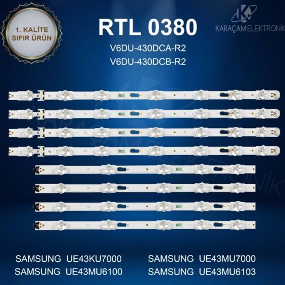 RTL-0380 (SET-2027) Samsung 43 /SAMSUNG UE43KU7000 LED BAR , SAMSUNG UE43MU7000 LED BAR , SAMSUNG UE43KU6070 LED BAR , SAMSUNG UE43KU6075 LED BAR