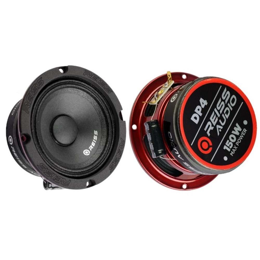 Reiss Audio RS-DP4 450 Watt Max Power+50 Watt RMS Power+10cm Oto Midrange 2 Li Paket Halinde