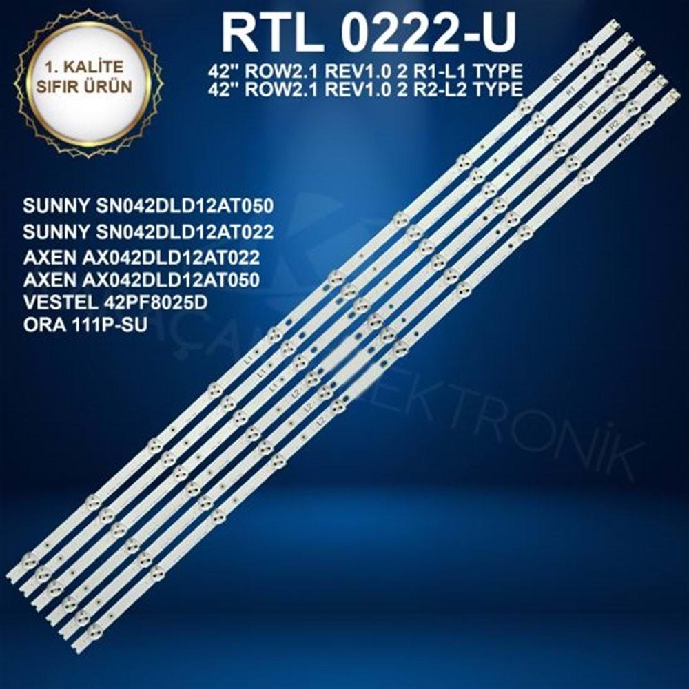 RTL-0222U-U Sunny 42 /ORA 111P-SU LED BAR, SUNNY SN042DLD12AT050, SN042DLD12AT022