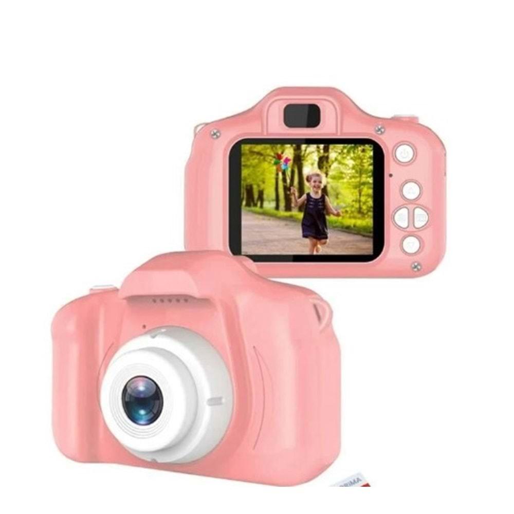 Torima CMR7 Pembe Renk + SD Card Hediyeli 1080p Hd Çocuk Kamera Dijital Fotoğraf Makinesi