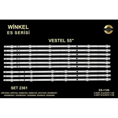 Winkel SET-2361 (RTL-0362) Es Serisi 9 Parça Tv Bar Led Vestel 55