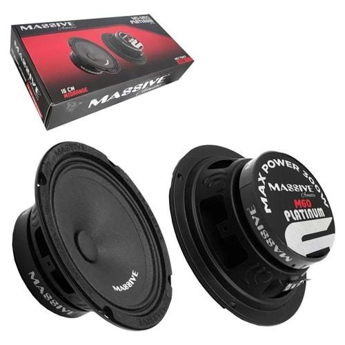 Massive MS-M60 Platinium 16cm Midrange 300 Watt Max Power + 100 Watt RMS Power 2 Li Paket Halinde