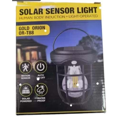 Gold Orion CL-T88 Solar Hareket Sensörlü Duvar Tipi Bahçe Aydınlatma