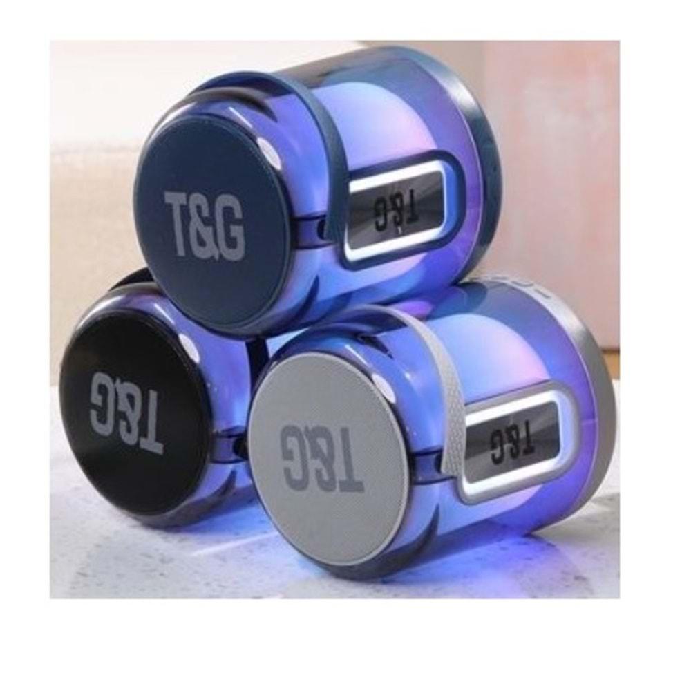 T&G TG-376 Usb Sd Kart Girişli Fm Radyolu Bluetoothlu Ledli Müzik kutusu Hoparlör