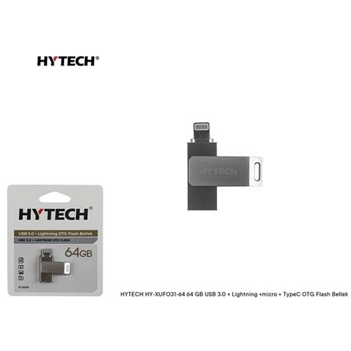 Hytech HY-XUFOIP64 64 Gb Usb 3.0 + Lightning Otg Flash Bellek