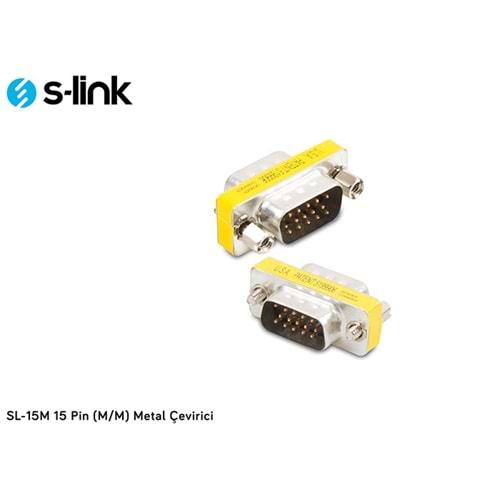 S-link SL-15M 15 Pin (M/M) Metal Çevirici