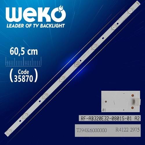 Weko 35870 RF-AB320E32-0801S-01 A2-60.5 Cm 8 Ledli Tv Bar=LED371=Tek Adet Satılır--LED32B16