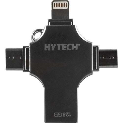 Hytech HY-XUFO31-128 128 GB USB 3.0 + Lightning +micro + TypeC OTG Flash Bellek