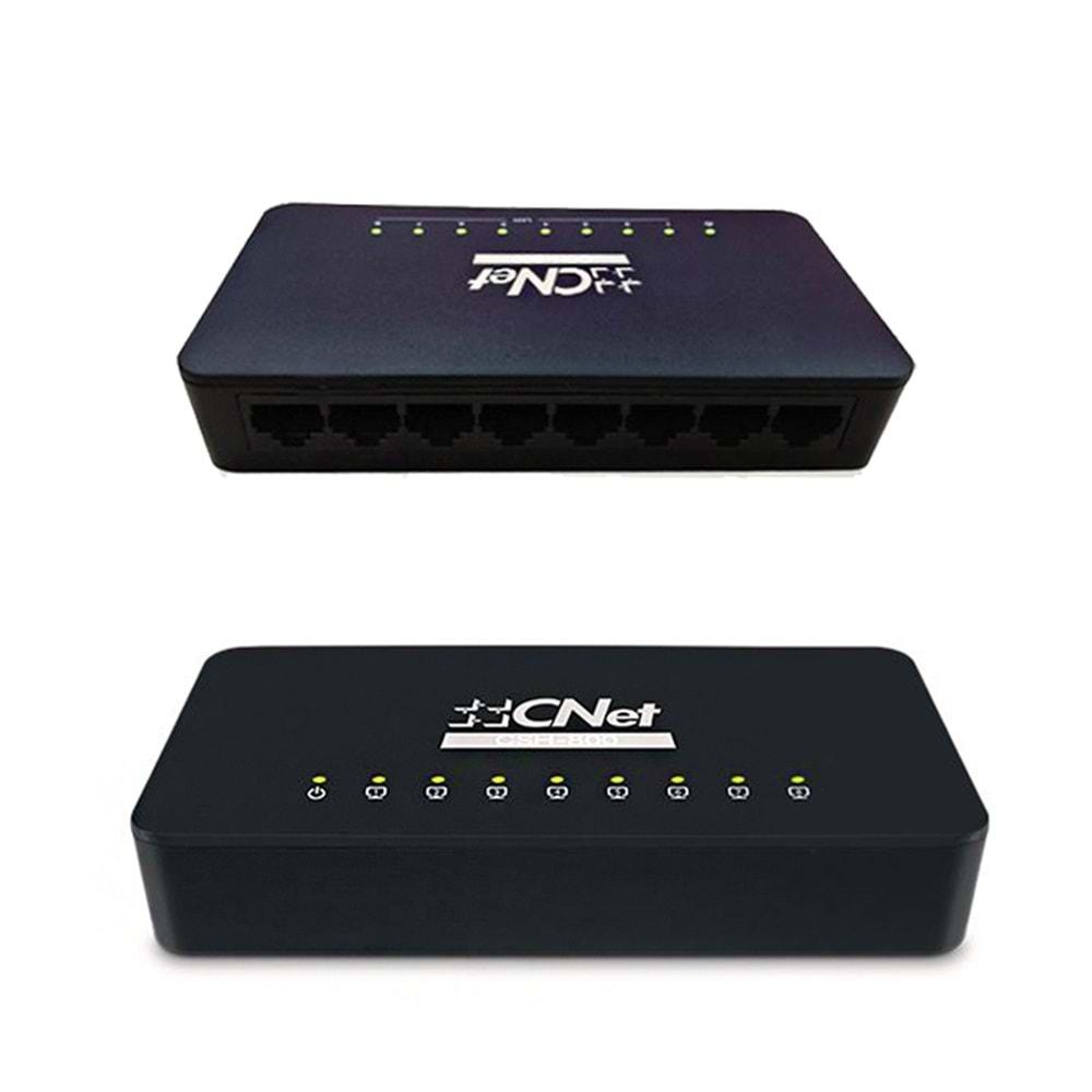 Cnet CSH800 8 Port 10/100 Metal Kasa Fast Ethernet Switch