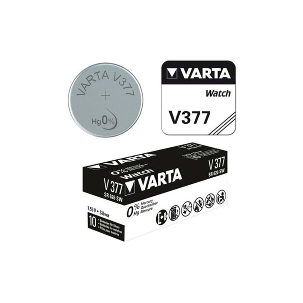 Varta V377 SR626SW 1.55V Saat Pili