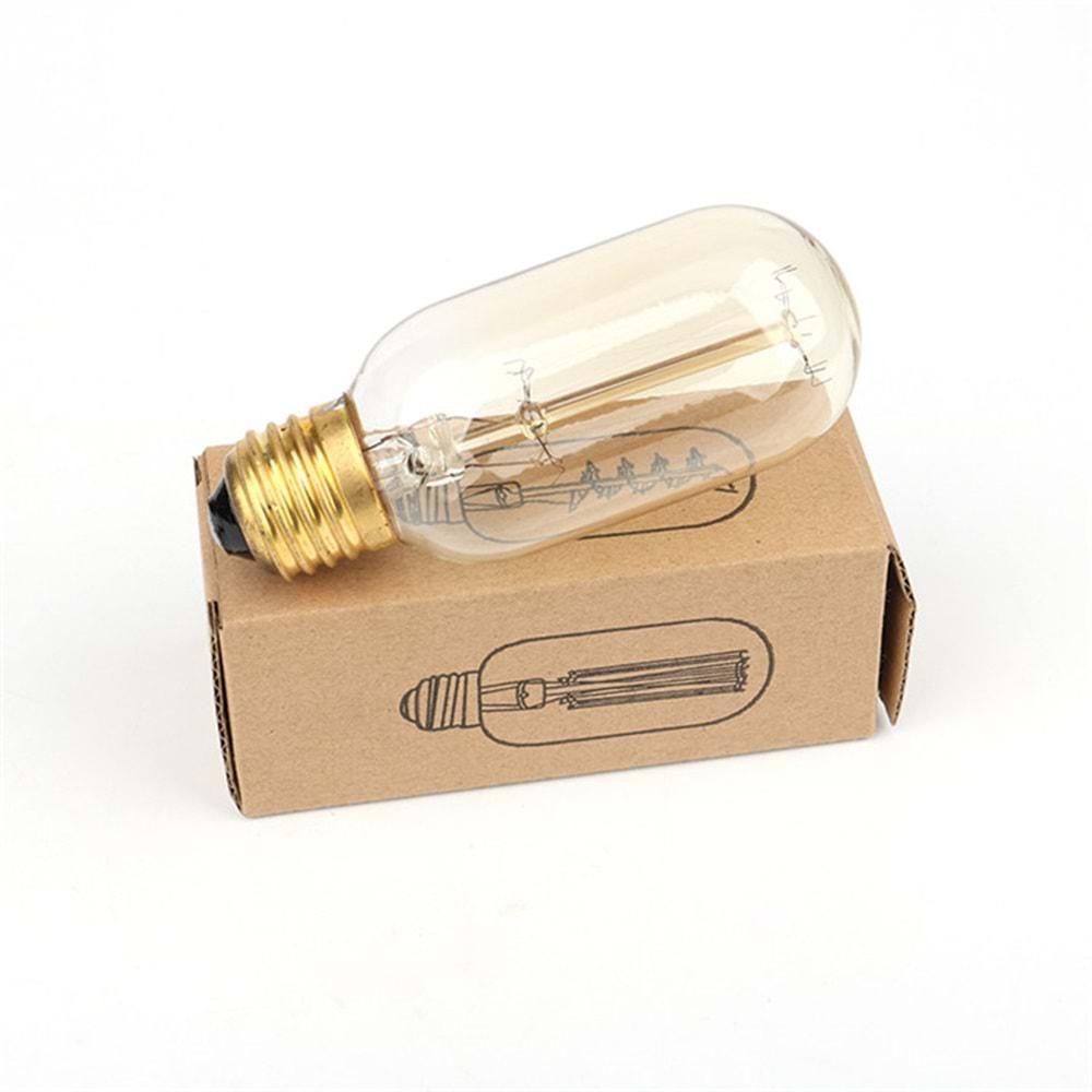 Edison 40 Watt E27 220-240 Volt Filament Amber Ampul