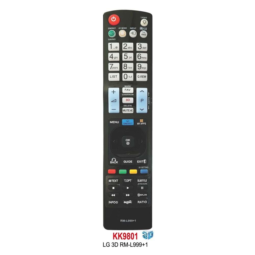 Swat KK9801 LG RM-L 999+1 3D Işıklı Lcd/Led Tv Kumandası