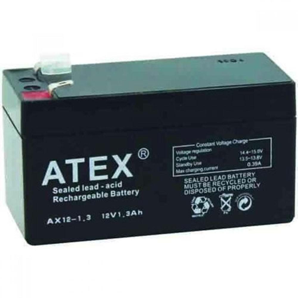 Atex AX12 12 Volt 1.3 Amper Kuru Akü