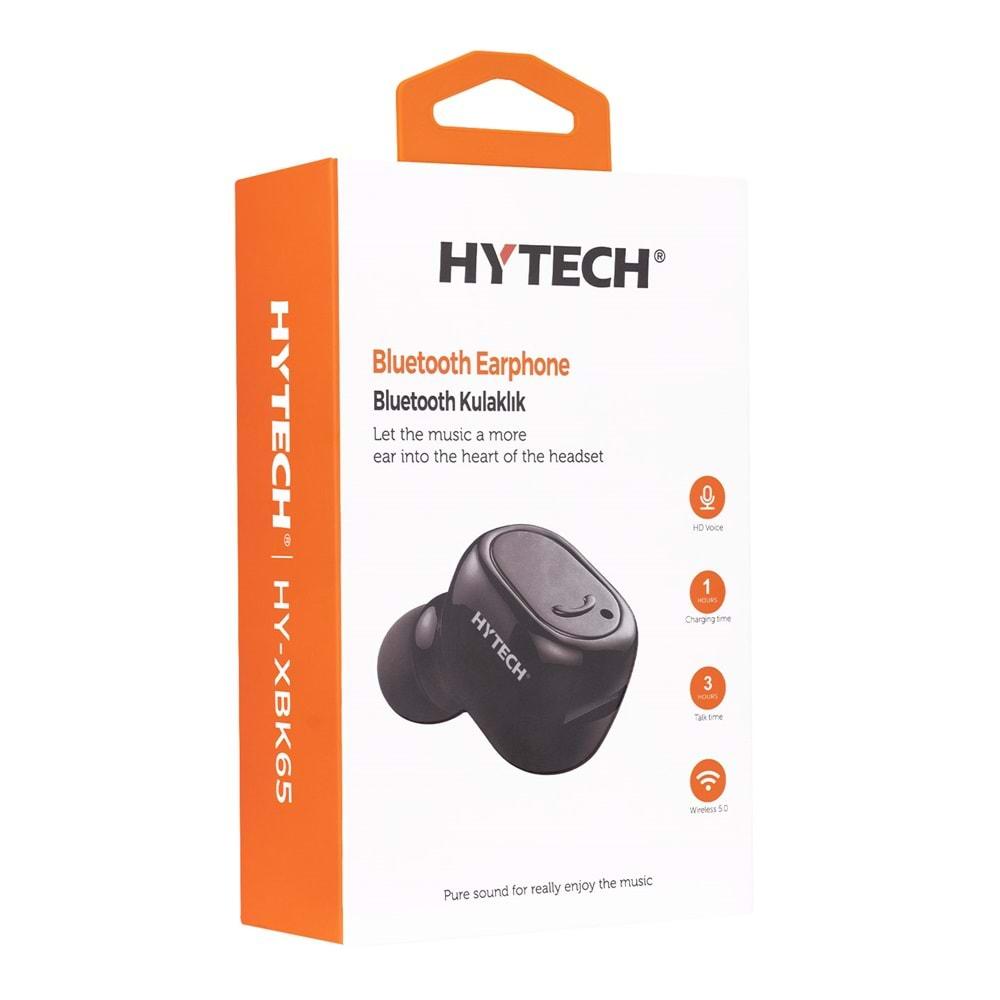 Hytech HY-XBK65 Siyah Tek Kulaklıklı Bluetooth Kulaklık