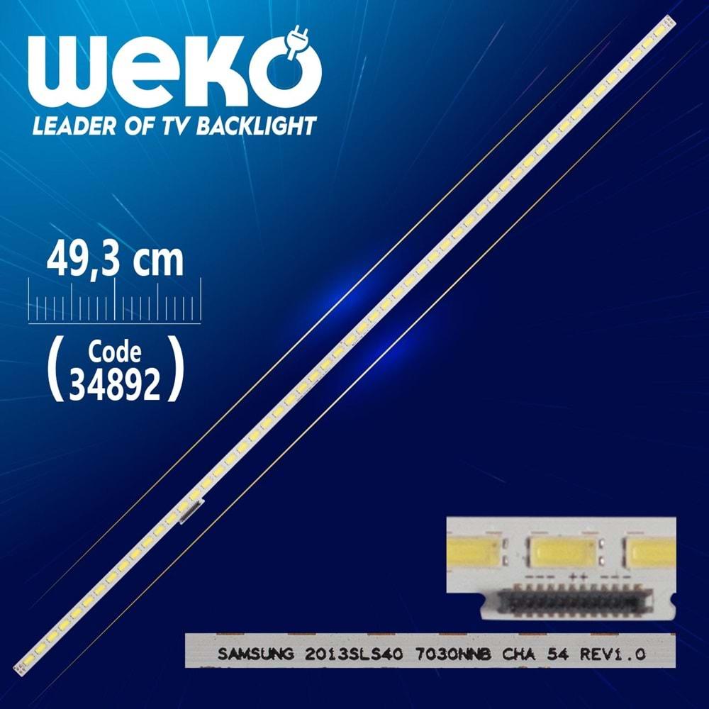 Weko 34892 Samsung 49.3 Cm 2013SLS40 (A40 LEG 6B) 7030NNB 54 REV1.0 54 Led=LCD605=TKM-266=Tek Adet Satılır