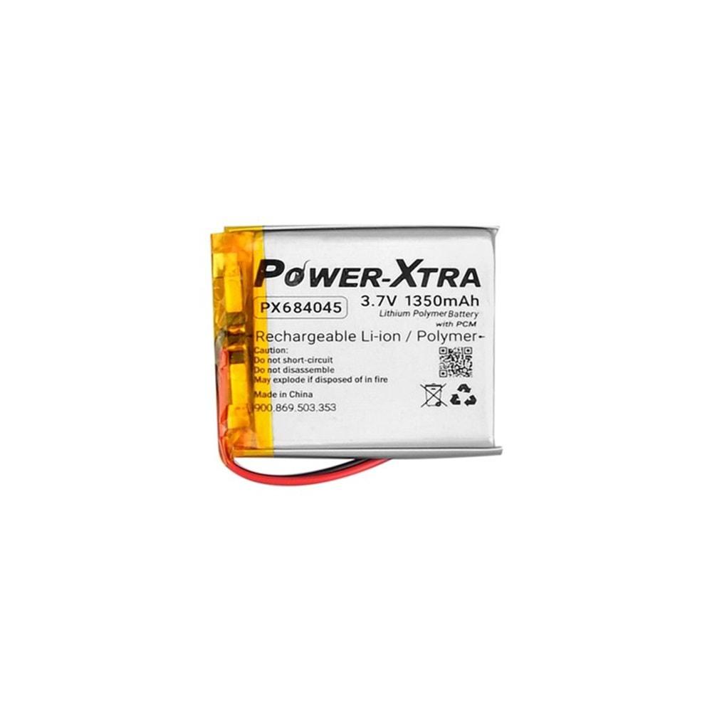 Power-Xtra PX684045 3.7V 1350 mAh Li-Polimer Pil