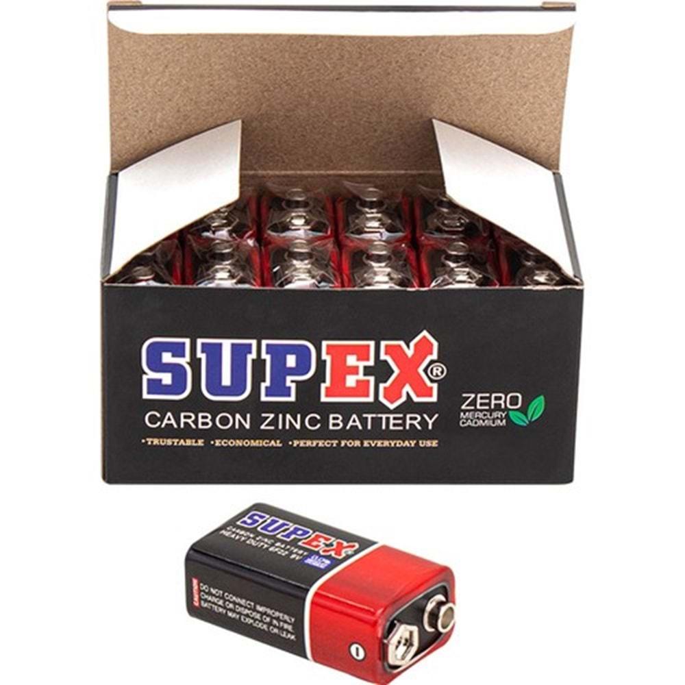 Supex 6F22 9V Pil