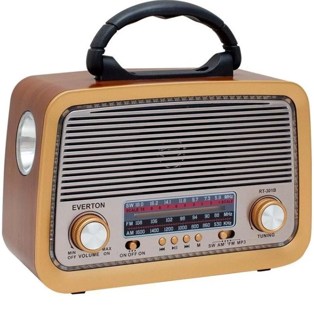 Everton RT-301 Bluetooth USB-SD-FM Nostaljik Radyo Müzik Kutusu