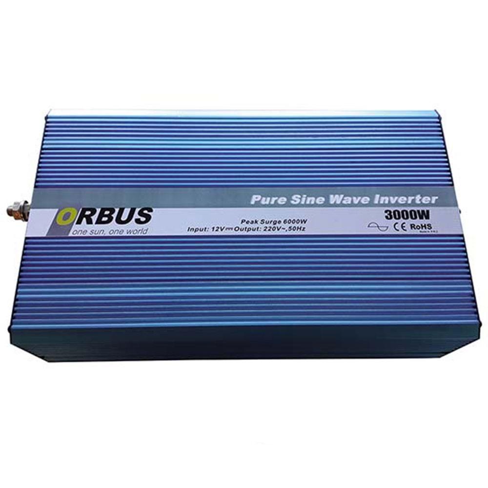 Orbus 32727 12V 3000 Watt Tam Sinüs Intelligent İnvertör