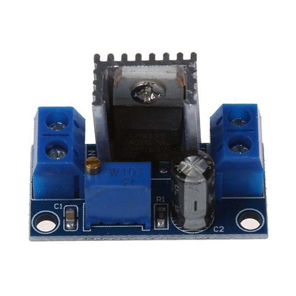 Arduino ARD-MDL 1320 LM317 4.5~40V'DAN 1.2~37V'A Voltaj Azaltıcı Güç Kaynağı Modülü RC-10100