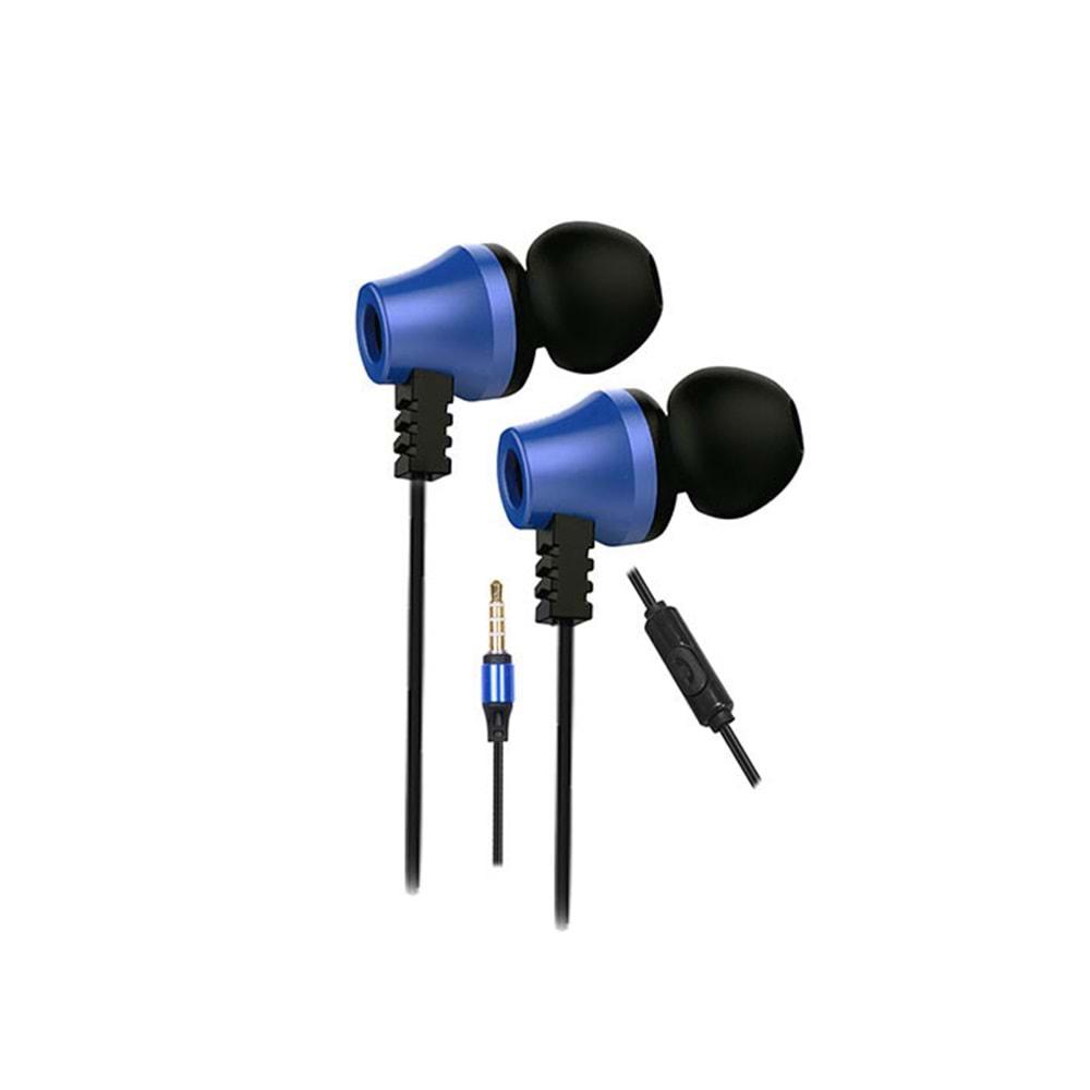 Snopy SN-J02 Thunderbird Mobil Telefon Uyumlu Taşıma Çantalı Kulak içi Siyah/Mavi Mikrofonlu Kulaklık