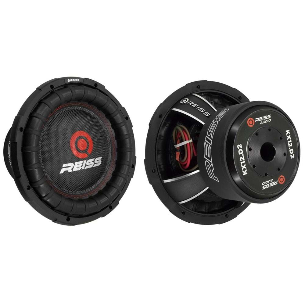 Reiss Audio RS-KX12.D4 4000 Watt max Power+2000 Watt RMS Power+30cm Woofer Tekli Paket Halinde