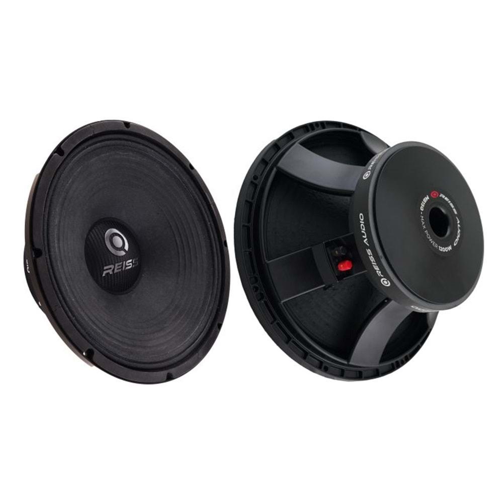 Reiss Audio RS-MB15Q 1200 Watt max Power+600 Watt Rms Power+38cm Midbass Tekli Paket Halinde