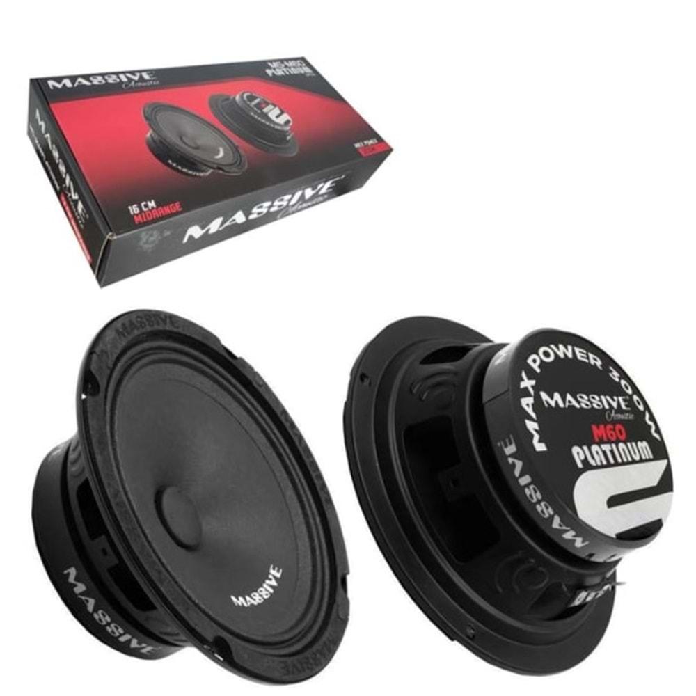 Massive MS-M60FX 16cm Midrange 300 Watt Max Power + 120 Watt RMS Power 2 Li Paket Halinde