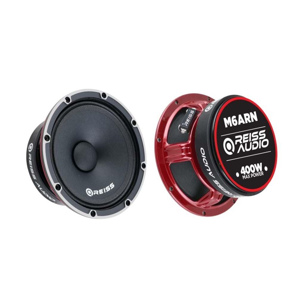 Reiss Audio RS-M6ARN 400 Watt Max Power+200 Watt Rms Power 16 Cm Oto Midrange 2 Li Paket Halinde