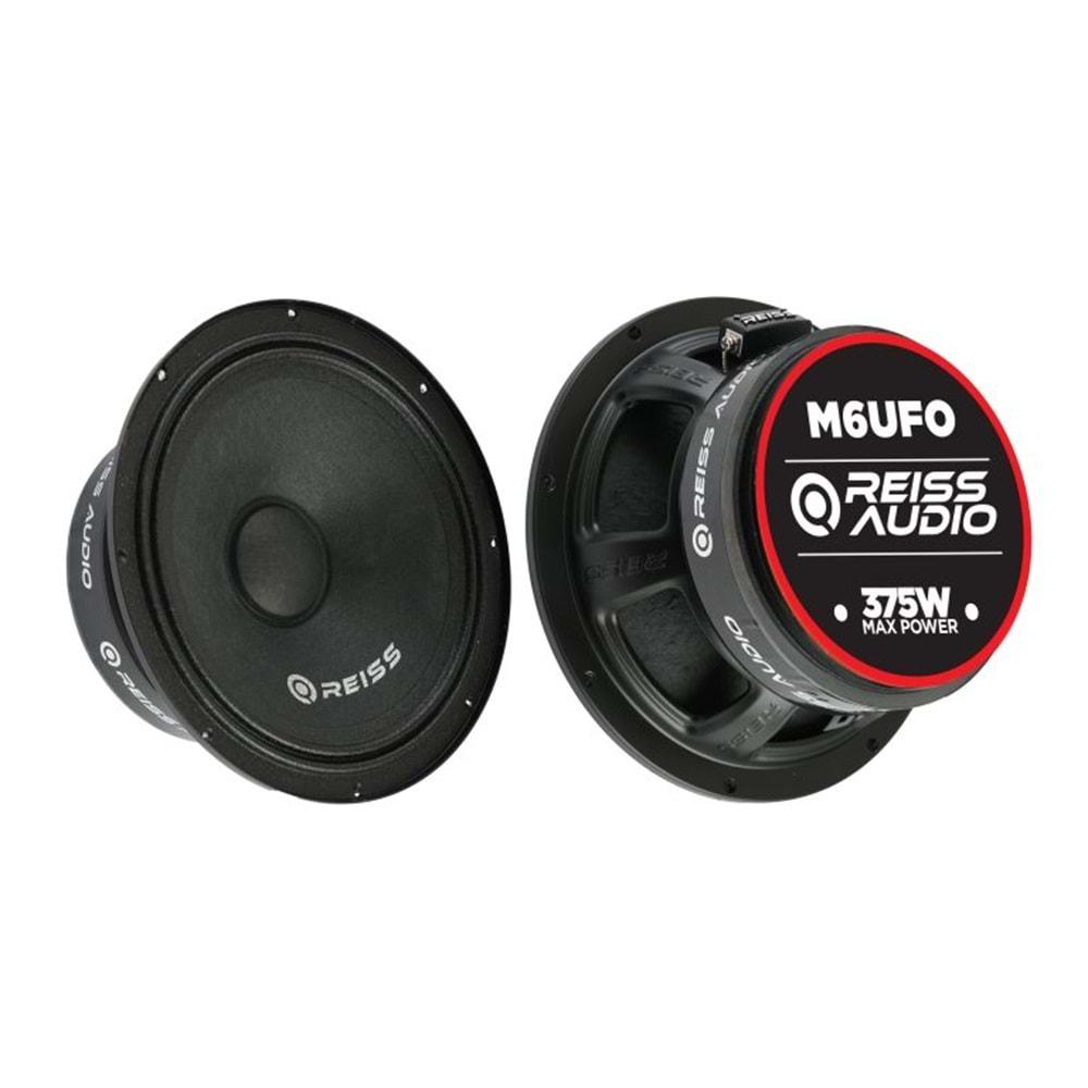 Reiss Audio RS-M6UFO 375 Watt Max Power+150 Watt RMS Power+16cm Oto Midrange 2 Li Paket Halinde