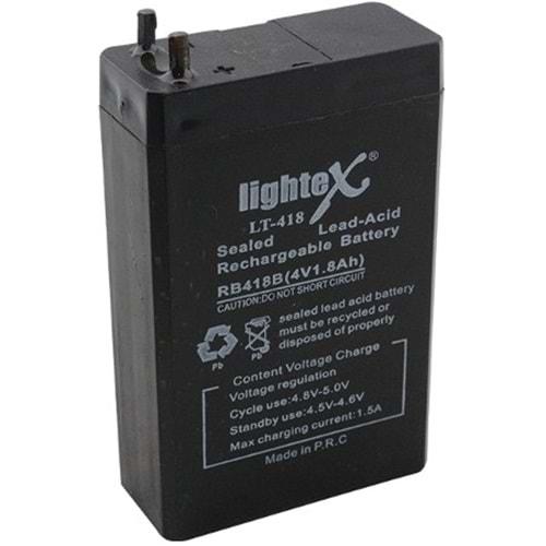 Lightex LT-418 4 Volt 1.8 Amper Kuru Akü