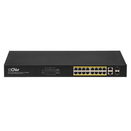 Cnet CGS1622SP 16 Port 10/100/1000 PoE, 2xRJ45, 2xSFP 250W PoE Gigabit Ethernet PoeSwitch