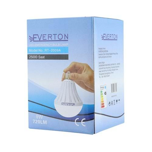 Everton RT-2007A 7 Watt E27 220 Volt 6500K Şarjlı Beyaz Ampul Led