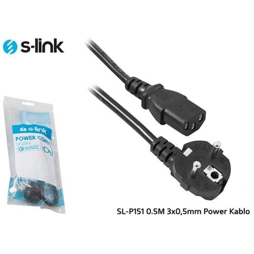S-Link SL-P151 0.5M 3x0,5mm Pc Power Kablo