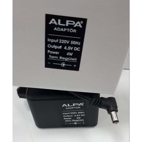 Alpa ADR04-DC4.5V 4 Watt 4.5 Volt Tam Regüleli DC Adaptör