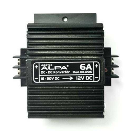 Alpa DK-1206 16-30 Volt Arası Giriş - 12 Volt Çıkış 6 Amper Dc-Dc Dönüştürücü Konvertör