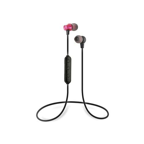 S-link SL-BT45 Mobil Telefon Uyumlu TF Card + Bluetooth Kulaklık İçi Kırmızı Mikrofonlu Kulaklık