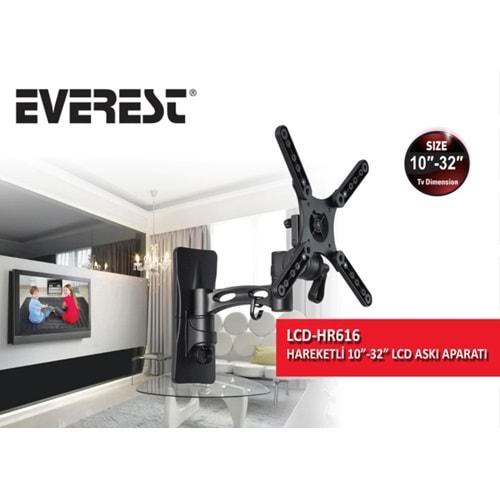 Everest LCD-HR616 10-32 Hareketli Lcd Tv Askı Aparatı