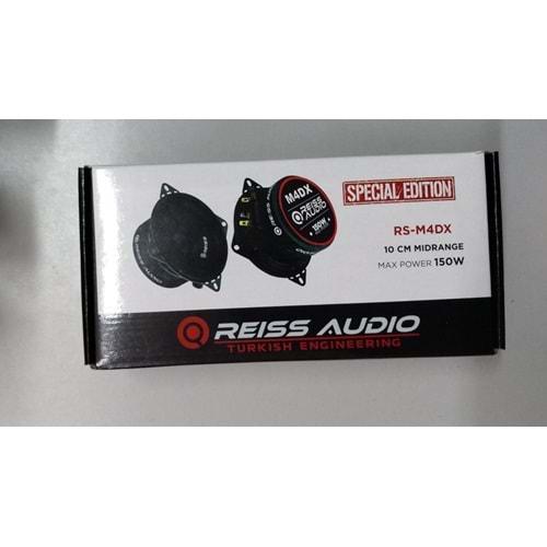 Reiss Audio RS-M4DX 150 Watt Max Power 10 Cm Oto Midrange 2 Li Paket Halinde