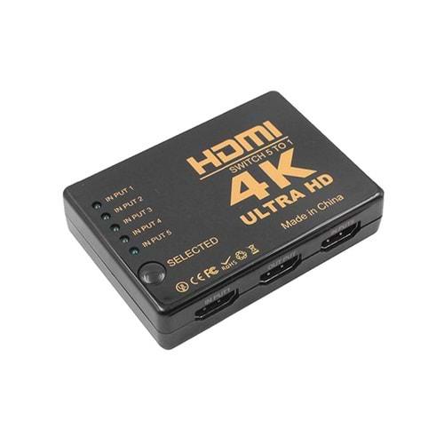 S-Link SL-HSW4K55 Hdmı 5 To 1 Swıtch 4K*2K IR +Adaptör