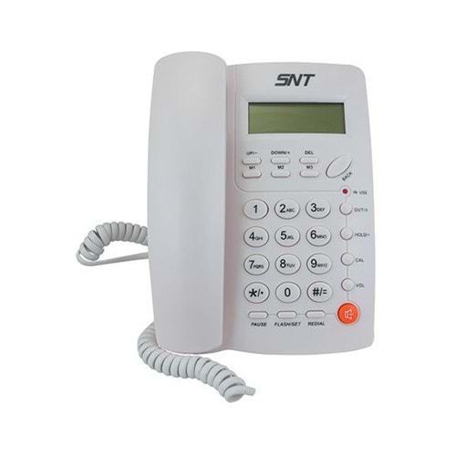 Sintech SNT-T1 Beyaz Numarayı Gösteren Masa Üstü Telefon