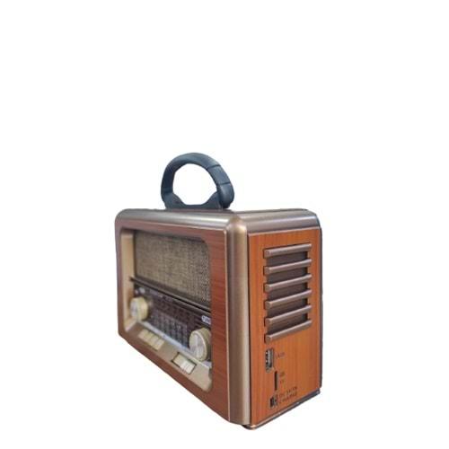 Everton RT-813 Bluetooth Usb-Sd-Aux-Fm Koyu Kahve Renkli Nostaljik Radyo