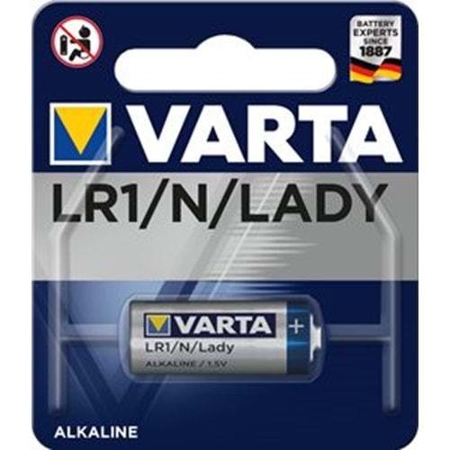 Varta LR1 Lady 1.5 Volt Alkalin Pil Tekli Paket Halinde