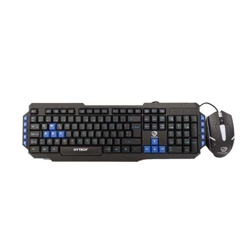 Hytech HKM-58 GAMY PLUS Mavi Tuşlu Q Gaming Klavye + Mouse Set