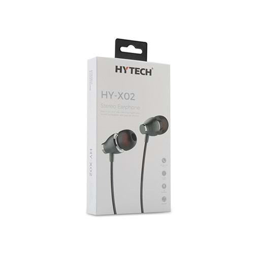 Hytech HY-X02 Mobil Telefon Uyumlu Gri Kulak İçi Mikrofonlu Kulaklık