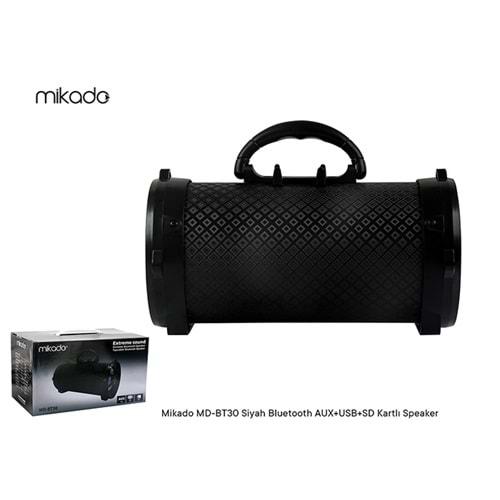 Mikado MD-BT30 Siyah Bluetooth Aux+Usb+Sd Kartlı Speaker