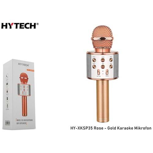 Hytech HY-XKSP35 Rose-Gold Karaoke Mikrofon